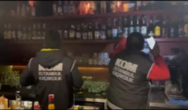 İstanbul’da gece kulübü ve restoranlara sahte içki operasyonu: 2 ton 350 litre ele geçirildi