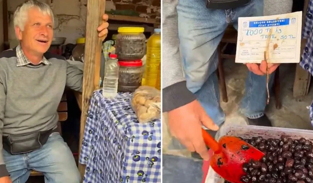 İzmir’de zeytinin tanesini 50 liraya sattığı tespit edilen satıcıya idari para cezası