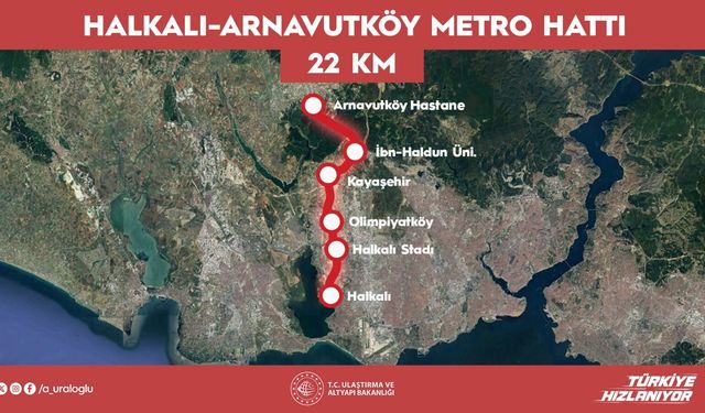 Halkalı-Arnavutköy metrosu, 19 Haziran'da hizmete açılıyor