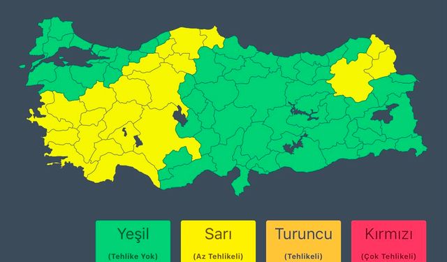İçişleri Bakanlığı'ndan 'sağanak' uyarısı