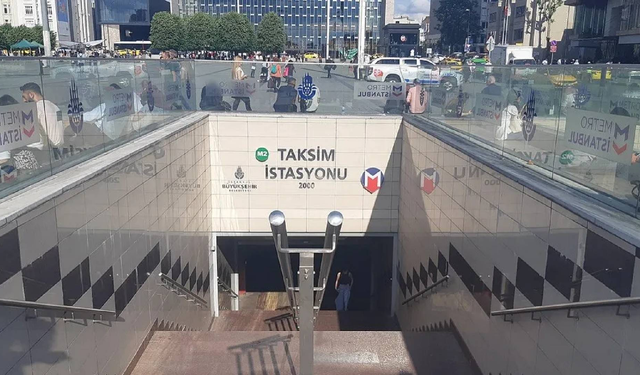 Taksim'deki metro istasyonları geçici süreyle kapatıldı