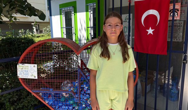 Küçük yaşta büyük iyilik! Engelliler için 10 bin mavi kapak topladı
