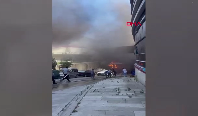 Muğla'da devlet hastanesinde yangın