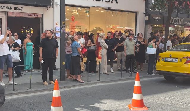 Nişantaşı'nda 7 katlı binada yangın