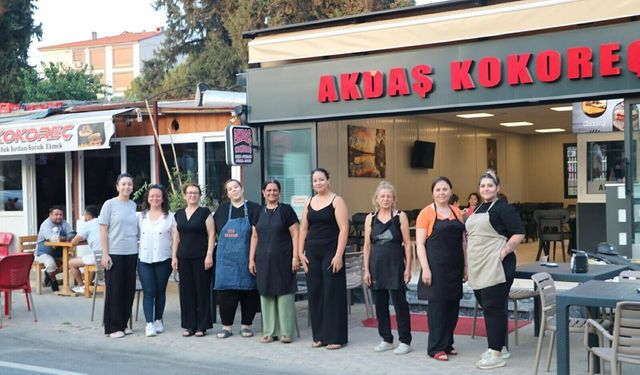 Ödemiş'te sokağın tamamı kadın esnafa emanet