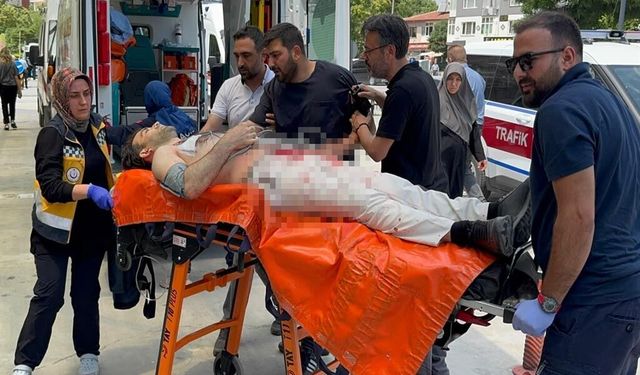 Tartıştığı kuyumcuyu göğsünden vurarak ağır yaraladı