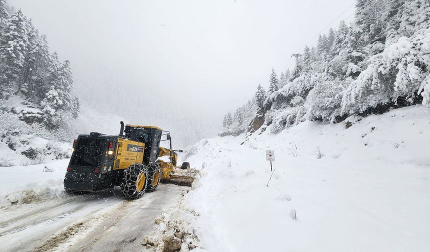 Rize'de 21 Köy Yolu Kardan Kapandı