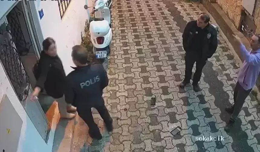 Komşular Arasında Sınır Tanımayan Tartışma Kamerada!