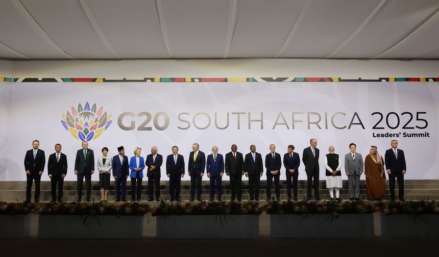 Güney Afrika'daki G20 Liderler Zirvesi'nin sonuç bildirisi kabul edildi