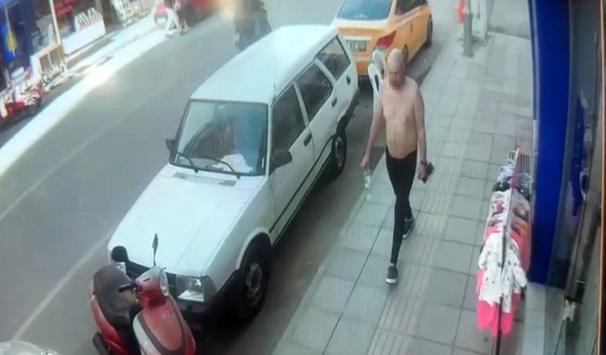 Mersin'de sokakta çıplak dolaşan Rus, gözaltına alındı