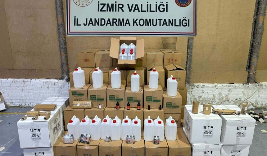 Yılbaşı öncesi İzmir'de 2 bin 850 litre sahte etil alkol ele geçirildi