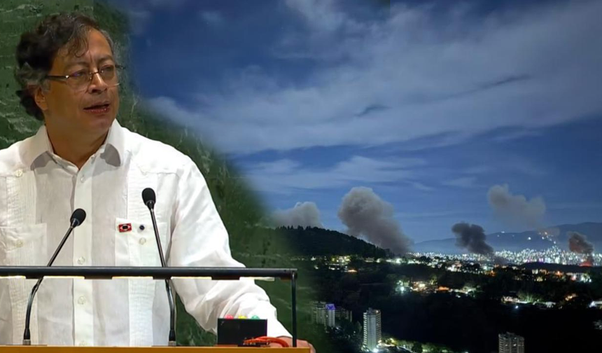 Kolombiya Cumhurbaşkanı Petro: Caracas'a füzelerle bombardıman yapılıyor