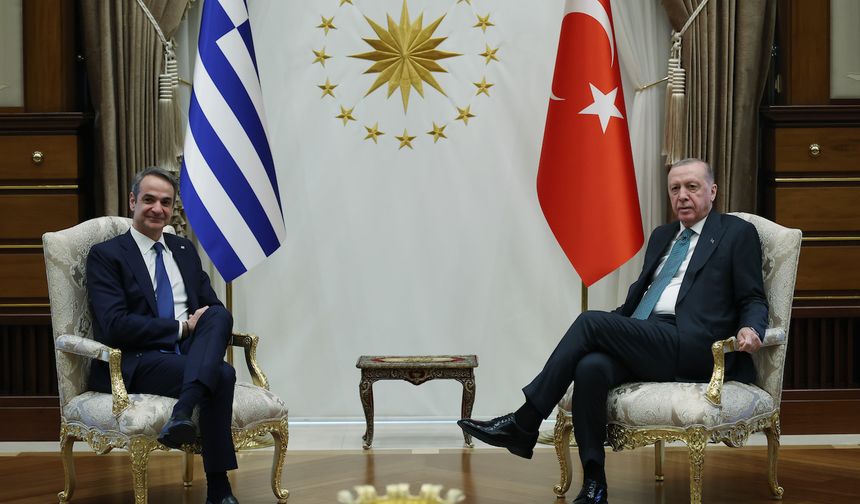 Cumhurbaşkanı Erdoğan, Yunanistan Başbakanı Miçotakis ile görüştü