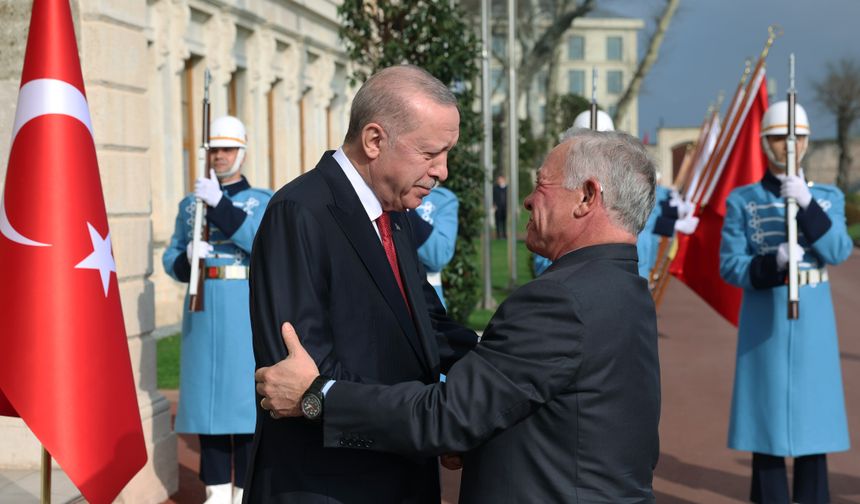 Cumhurbaşkanı Erdoğan Ürdün Kralı 2'nci Abdullah ile bir araya geldi