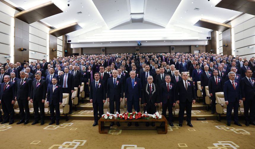 Cumhurbaşkanı Erdoğan, AYM'nin 64'üncü kuruluş yıl dönümü törenine katıldı