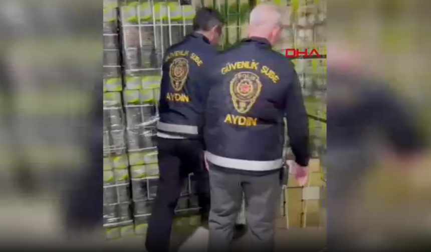 Aydın'da doluma hazır 6 bin litre tağşiş zeytinyağı ele geçirildi