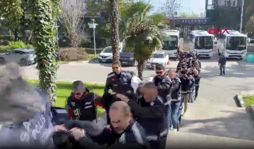 Samsun merkezli 3 ilde suç örgütü operasyonu; 25 gözaltı