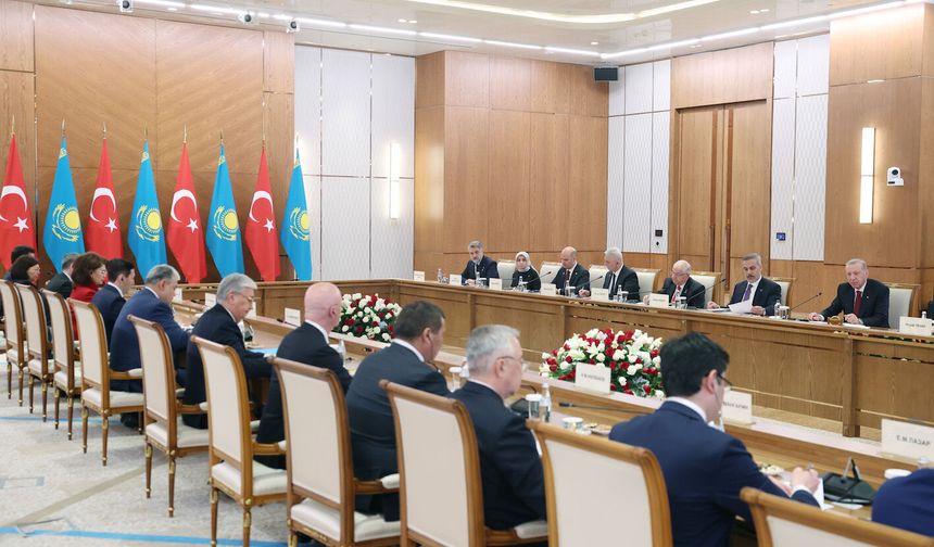 Cumhurbaşkanı Erdoğan ve Tokayev Stratejik İşbirliği Konseyi Altıncı Toplantısı'na başkanlık etti