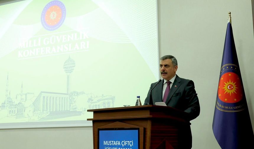 Bakan Çiftçi, Milli Güvenlik Konferansları toplantısında suç örgütleriyle yürütülen mücadeleyi anlattı