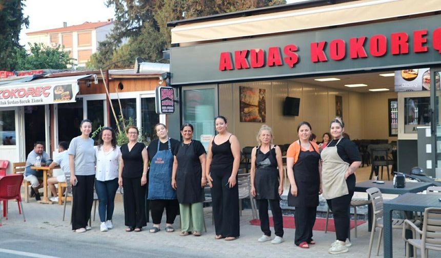 Ödemiş'te sokağın tamamı kadın esnafa emanet
