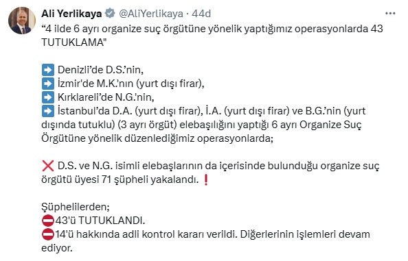 4 I L D E 6 A Y R I O R G A N I Z E S U C O R G U T U N E Y O N 694517 205703