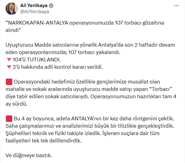 N A R K O K A P A N A N T A L Y A O P E R A S Y O N U 104 T O R 772533 228293