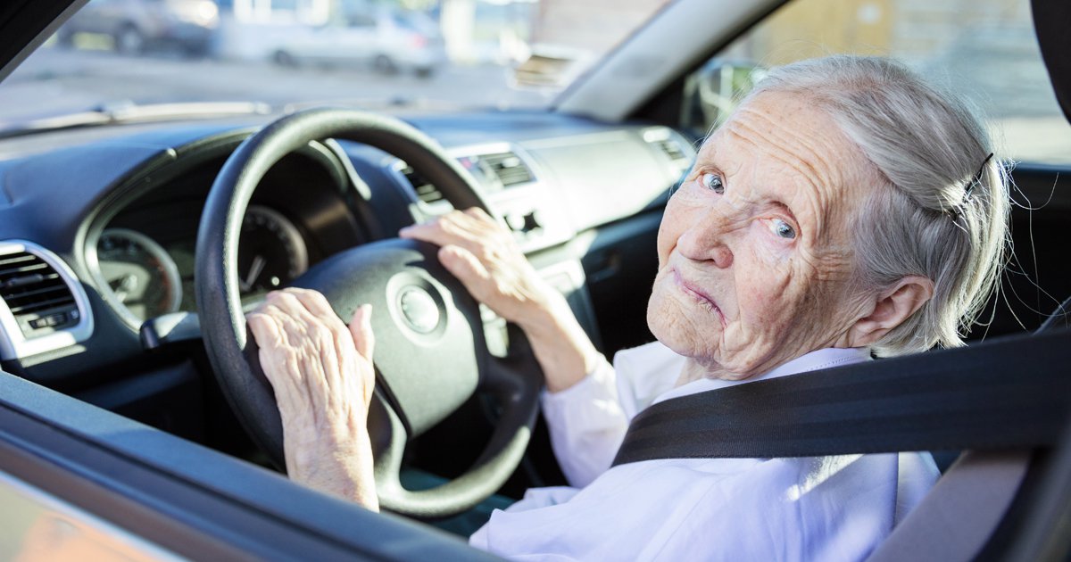 Older Person Driving Adobe