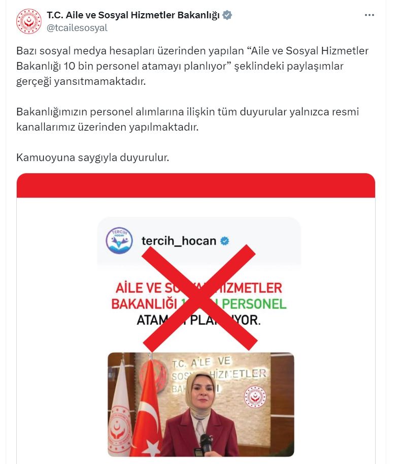 A I L E V E S O S Y A L H I Z M E T L E R B A K A N L I G I’ N D A N 879780 261338