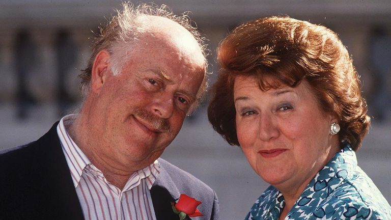 Skynews Clive Swift Patricia Routledge 7039926