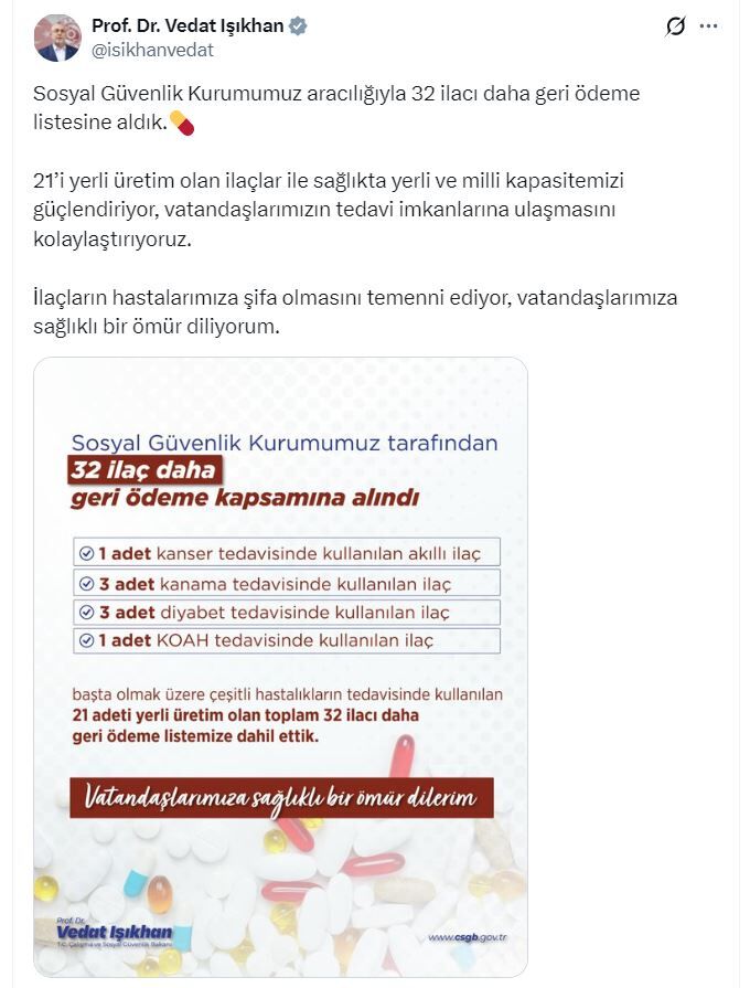 B A K A N I S I K H A N 32 I L A C I G E R I O D E M E L I S T E 1358691 403407