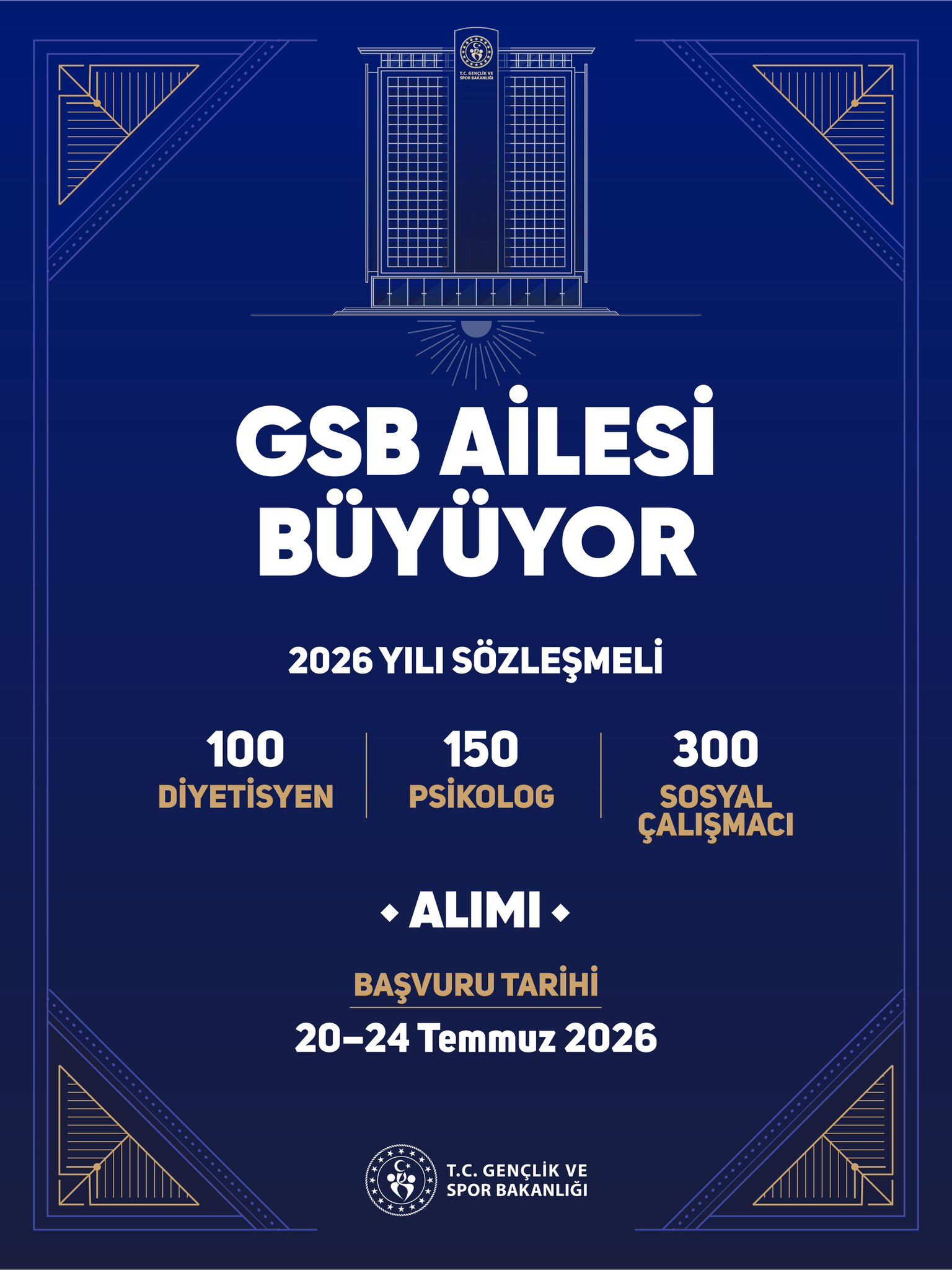 G E N C L I K V E S P O R B A K A N L I G I 550 P E R S O N E L A 1415439 420683