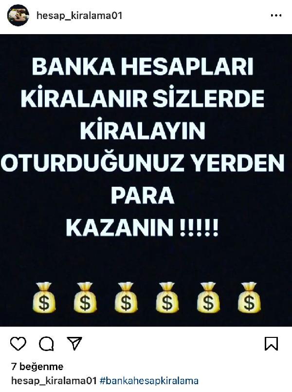 Yasa dışı kumar ve bahisten elde edilen paraları aklamak ve zimmetlerine geçirmek isteyen dolandırıcıların yeni yöntemi ihtiyaç sahibi olan kişilerin banka hesaplarını kara para akışında kullanm