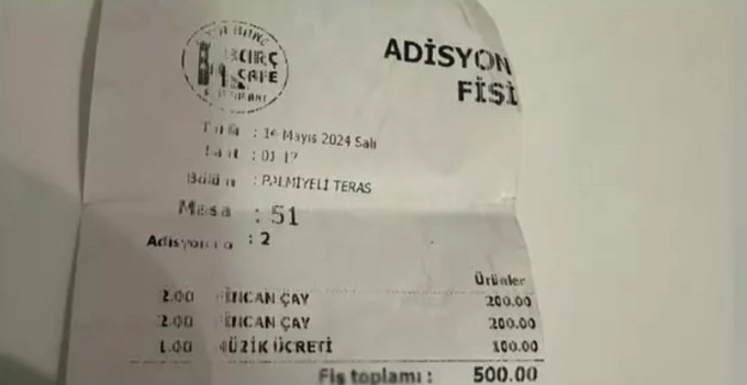 Restoranlardaki Fahiş Fiyatlar Vatandaşı Bezdirdi: 4 Çaya 500 Lira Ödediler