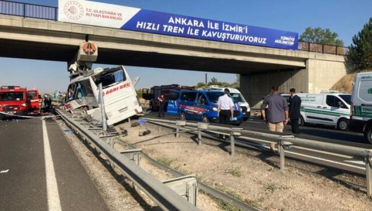 Ankara-Polatlı Yakınlarında Otobüs Kazası: 9 Ölü 26 Yaralı!