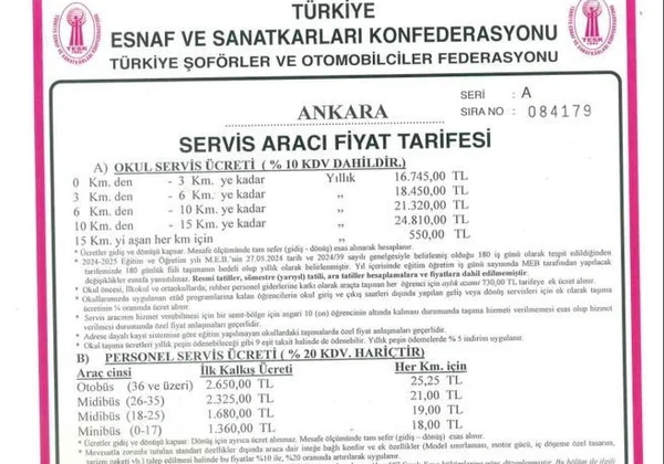 Ankara'da Servis Ücretlerine Dev Zam!