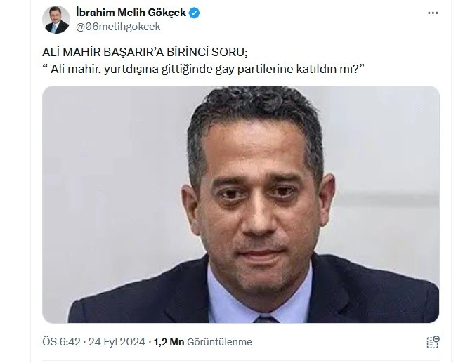 Eski Belediye Başkanı İ. Melih Gökçek'in Yaptığı çGAYç Paylaşımı Tepki Çekti 